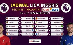 Liga Inggris Live Malam Ini